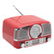 CD-Radiorekorder DINER, rot, silber