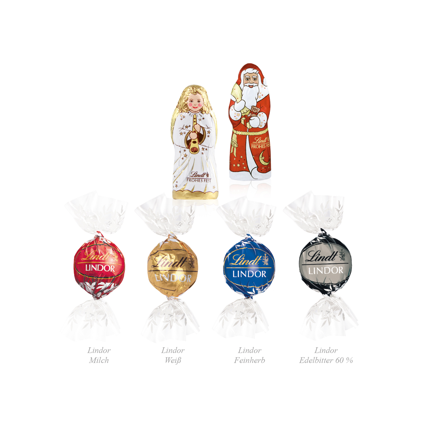 Adventskalender Lindt Lindor mit Santa & Engel