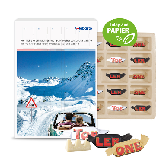 Adventskalender mit TOBLERONE Mix