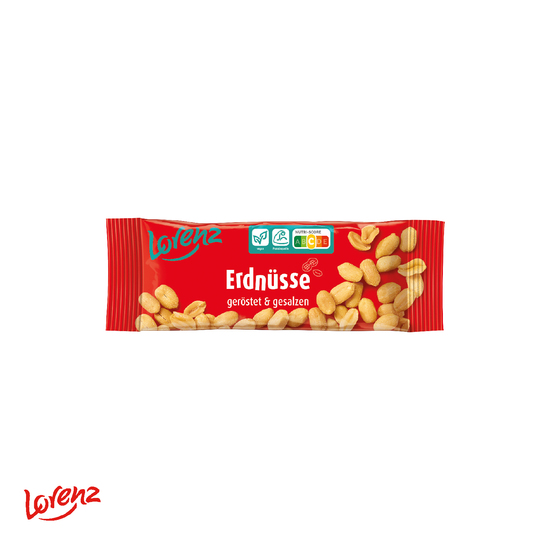 Lorenz Erdnüsse im Werbeschuber