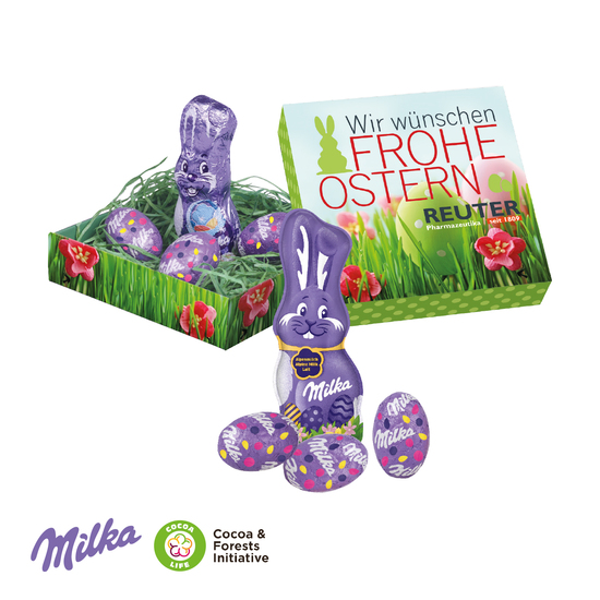 Osternest mit Schokolade von Milka