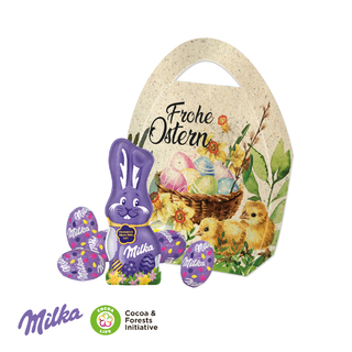 Premium Osterei mit Schokoladenmischung von Milka