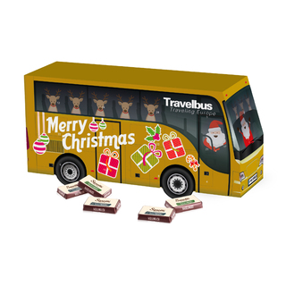 3D Adventskalender "Bus" mit Sarotti Fairtrade®