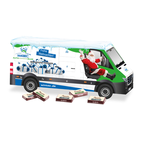 3D Adventskalender "Transporter" mit Sarotti Fairtrade®