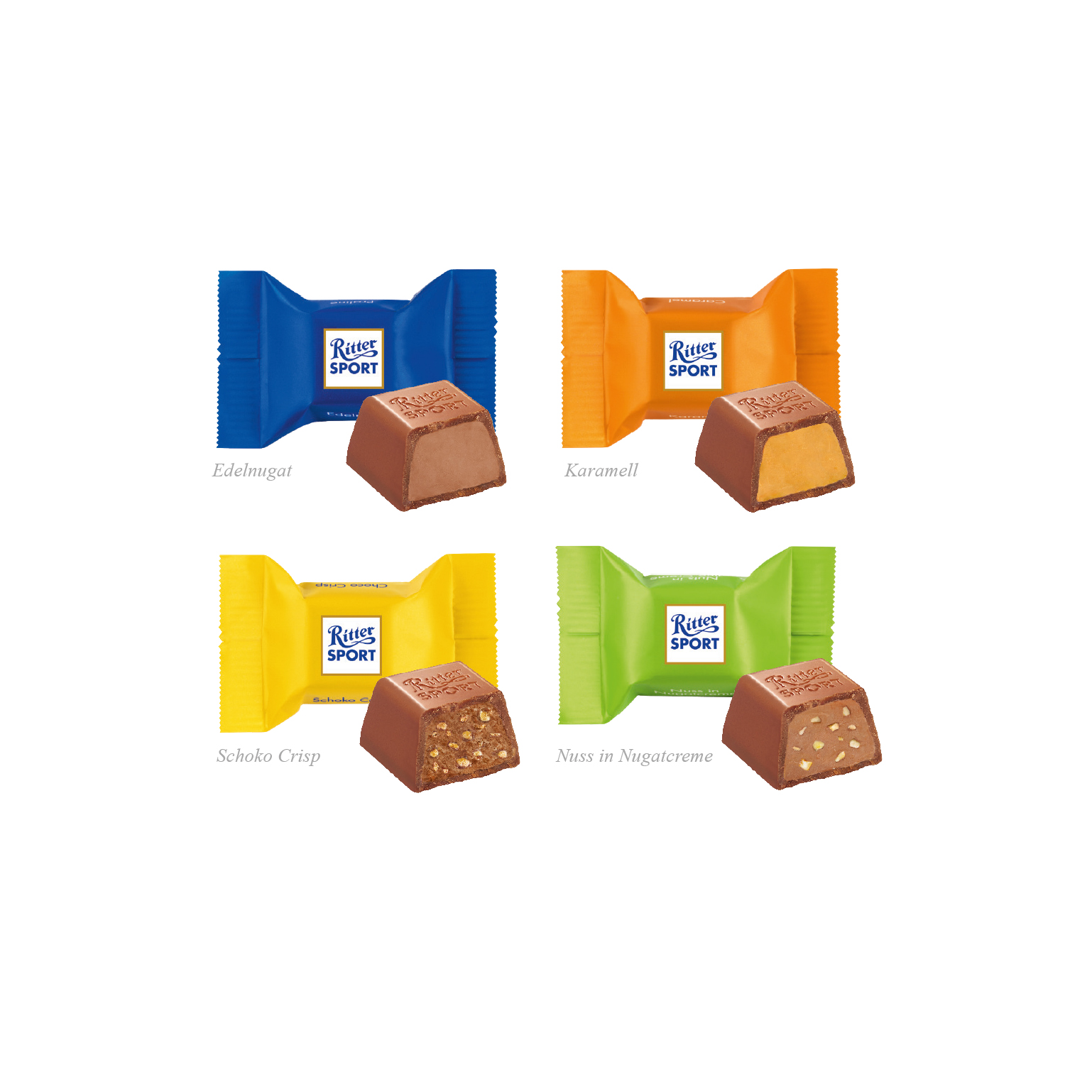 Adventskalender "Haus" mit Ritter SPORT Schokowürfel