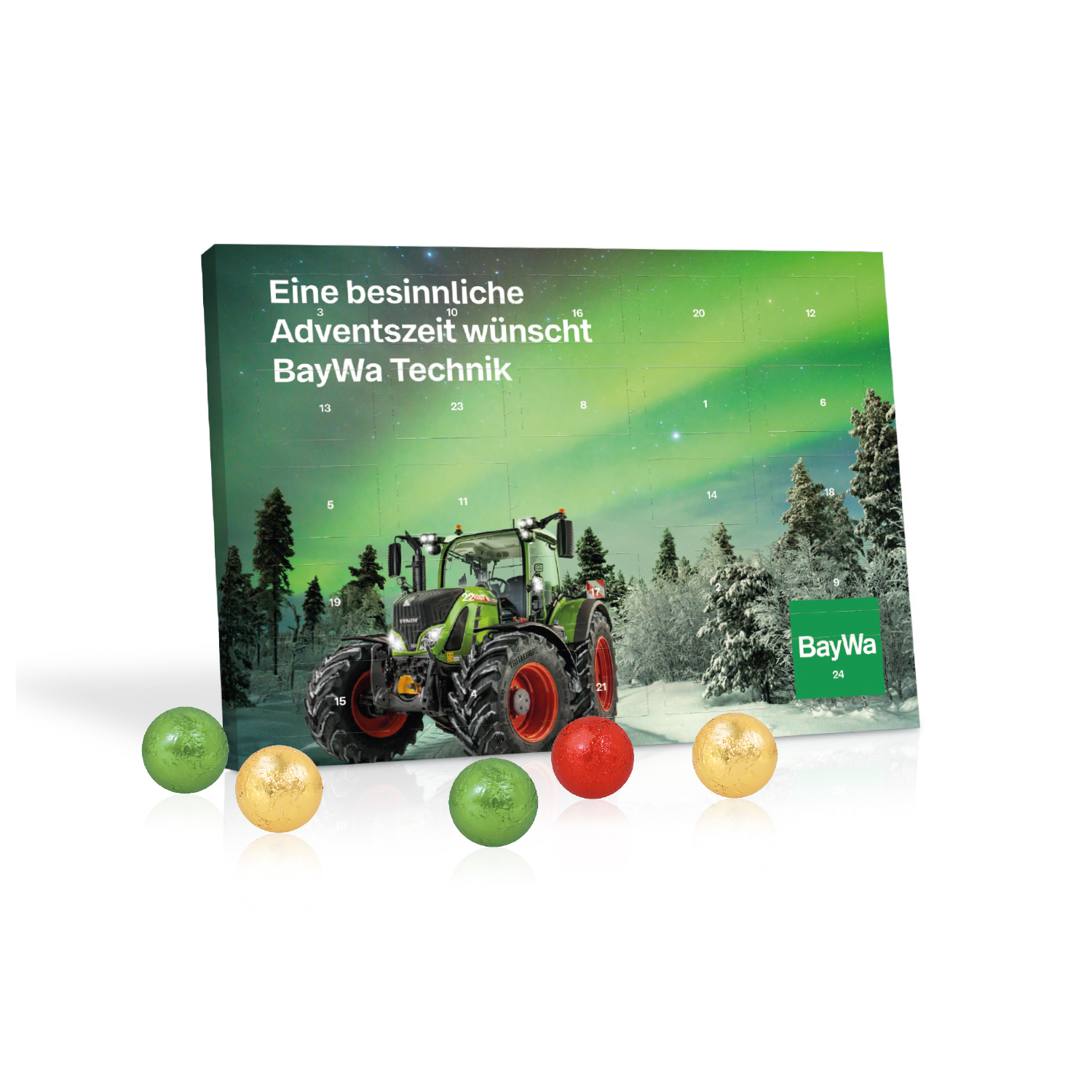 Tisch-Adventskalender mit Fairtrade® Schokolade