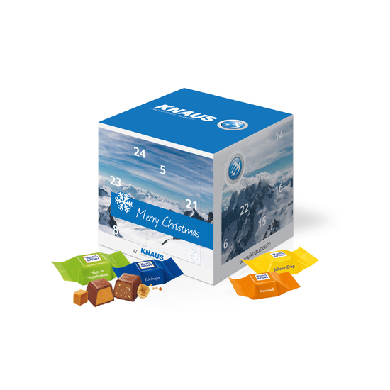 Adventskalender "Cube" mit Ritter SPORT Schokowürfel