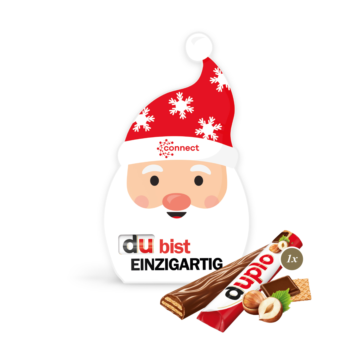 Werbekarte "Santa" mit duplo