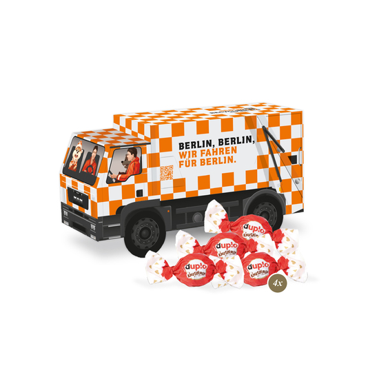 3D Präsent "LKW" mit duplo Knusperlen