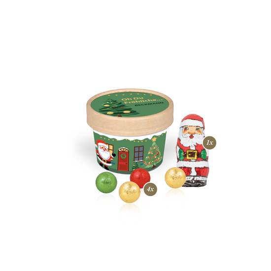 Christmas Paperbox mit Fairtrade® Schokolade