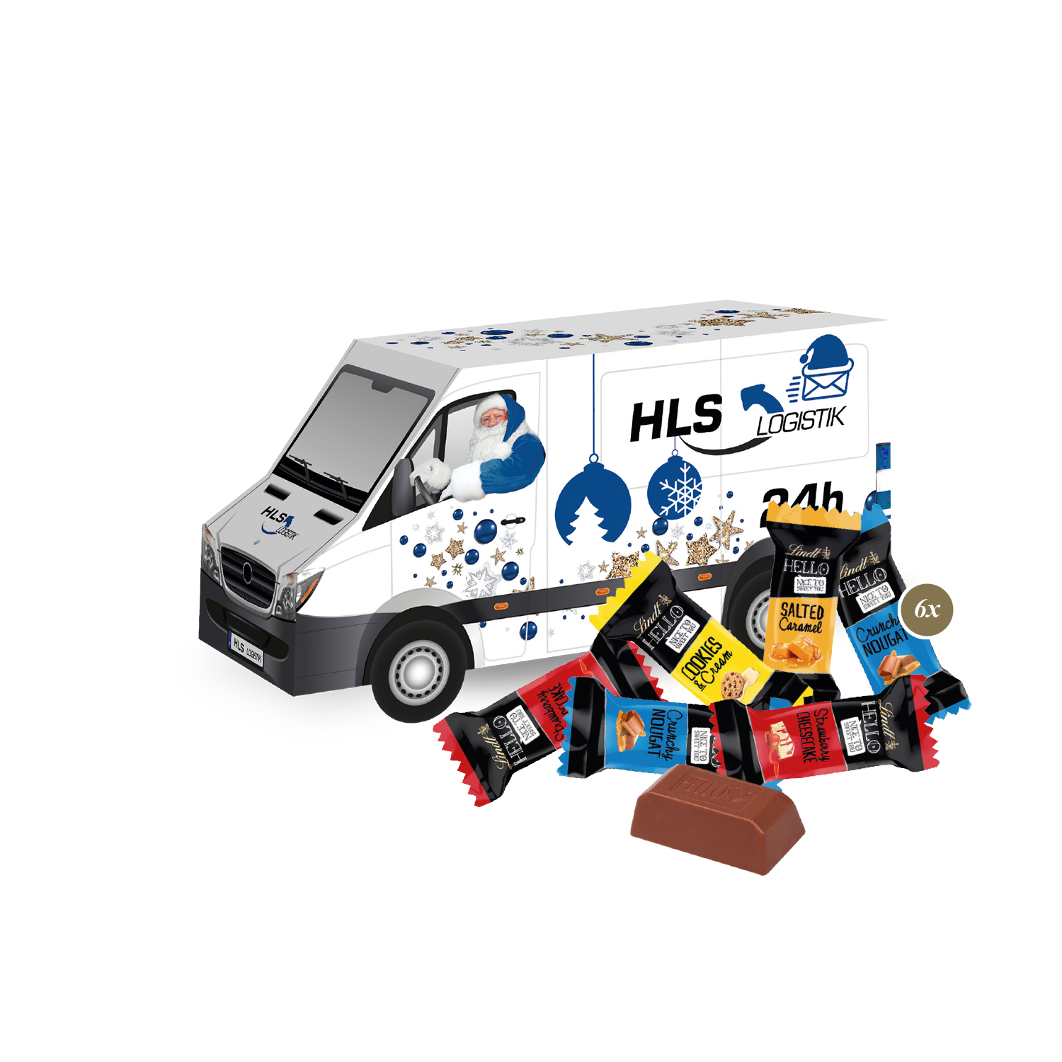 3D Präsent "Transporter" mit Lindt HELLO