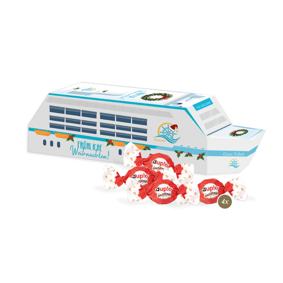 3D Präsent "Schiff" mit duplo Knusperlen