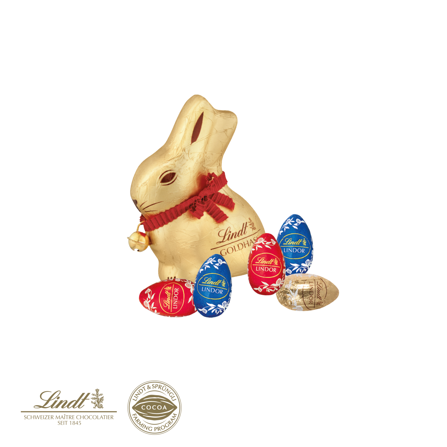 GROßES OSTERNEST MIT SCHOKOLADE VON LINDT