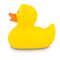 gelbe Badeente Mini-Emma in Kleinformat mit orangenem Schnabel, Größe: ca. 6 cm. Inklusive Quietschventil