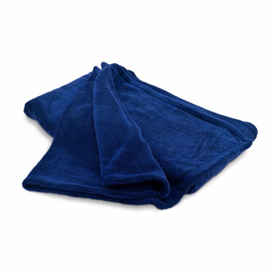 Mikroflauschdecke navy - 150 x 200 cm, 250 g/m²