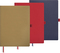 Notizbuch Office Flex A5, gold/rot, flexibler Einband