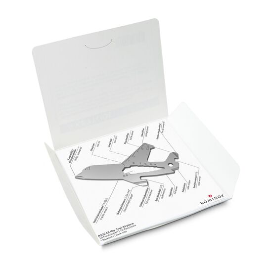 Das Key Tool kommt in einem „Merry Christmas”-Mäppchen inkl. Funktionsbeschreibung. „An die Werkzeuge, fertig, los“!