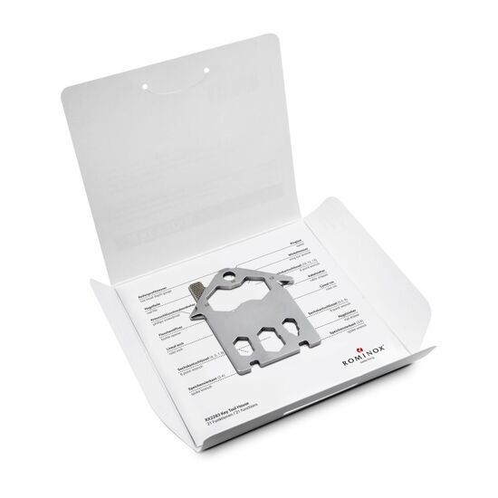 Das Key Tool kommt in einem „Danke”-Mäppchen inkl. Funktionsbeschreibung. „An die Werkzeuge, fertig, los“!
