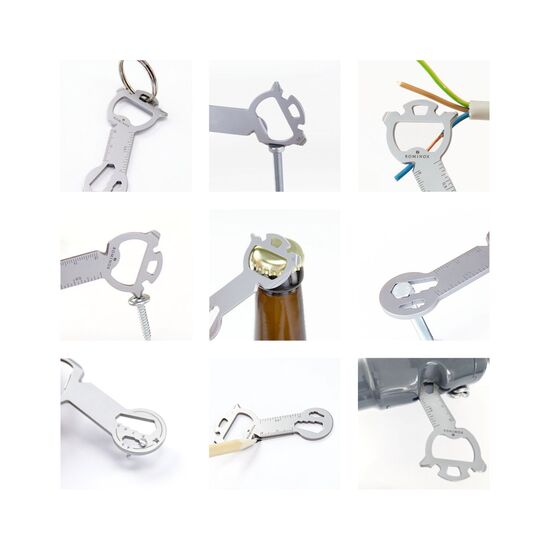 Key Tool in einem „Große Helden”-Mäppchen inkl. Funktionsbeschreibung. „An die Werkzeuge, fertig, los“!