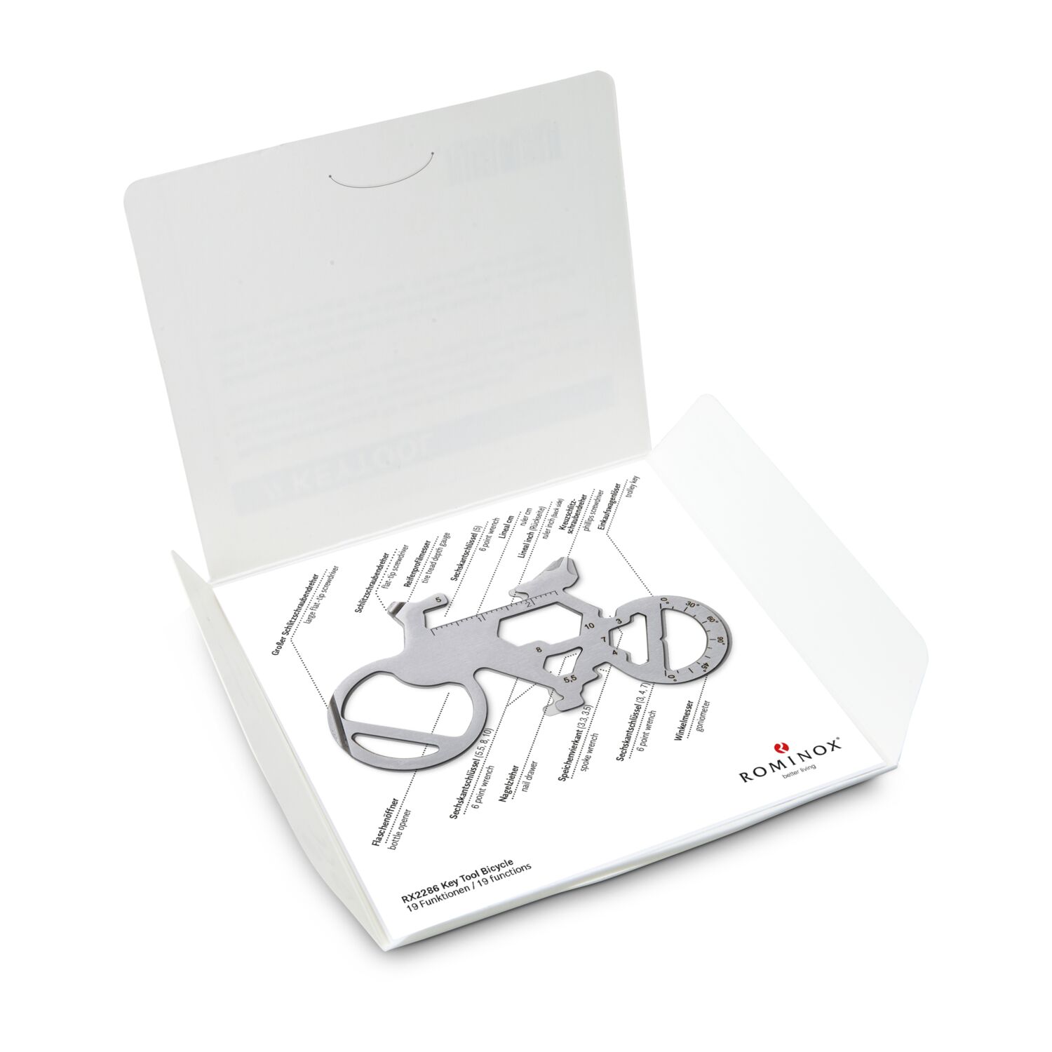 Key Tool in einem „Frohe Ostern Hase”-Mäppchen inkl. Funktionsbeschreibung. „An die Werkzeuge, fertig, los“!