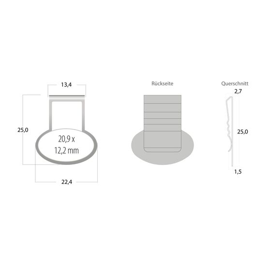Mehrweg-Büroklammer Shape Clip, 9 Varianten, ideal für das Zusammenhalten von Dokumenten, bis zu 18 Seiten Klemmkraft