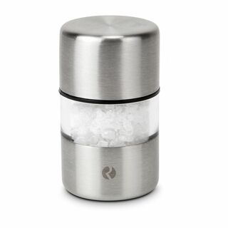 Manuelle Minimühle - klein aber fein - nicht nur für unterwegs, mit Keramikmahlwerk (Edelstahl - seidenmatt gebürstet, Keramik, Kunststoff)