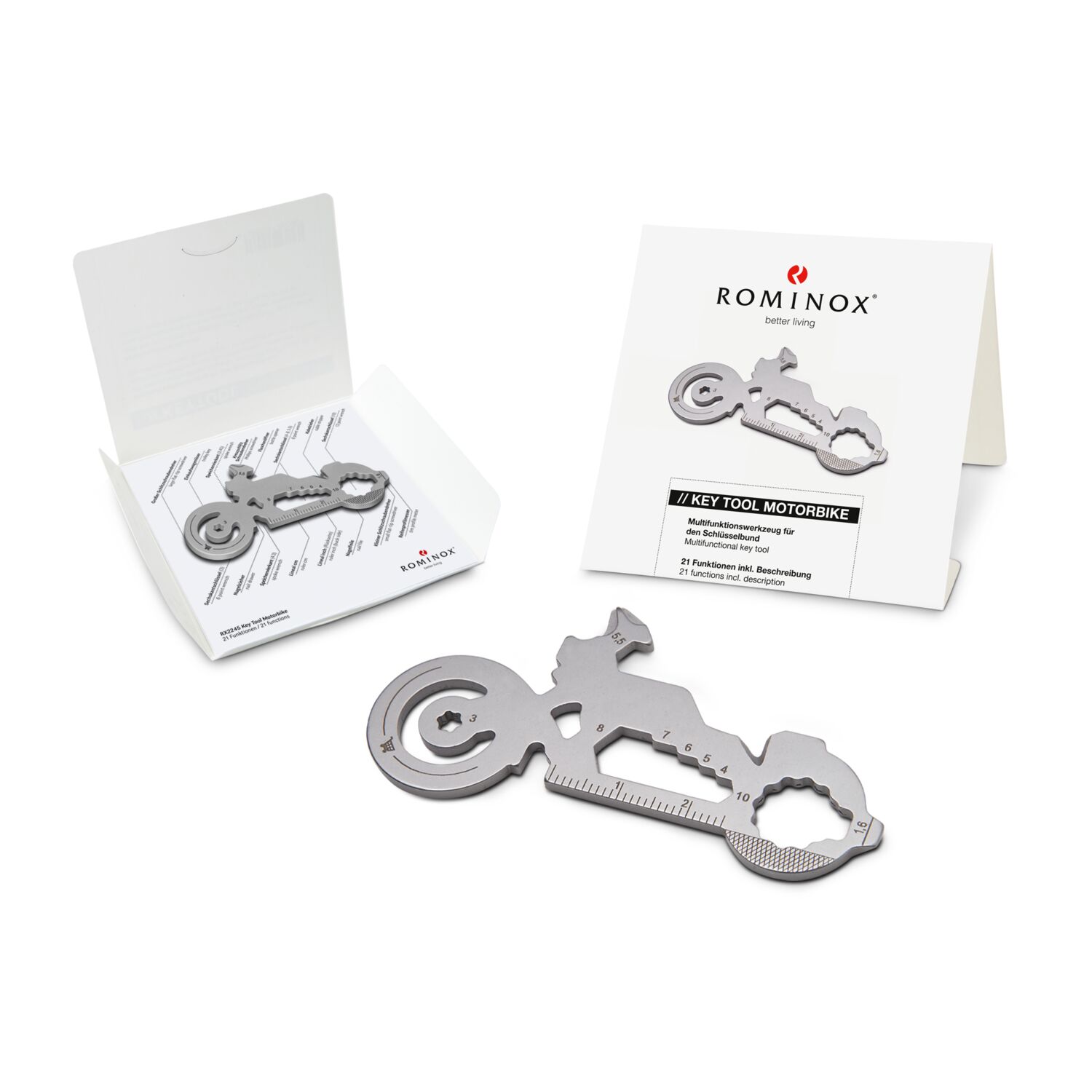 ROMINOX® Key Tool // Motorbike - 21 Funktionen
