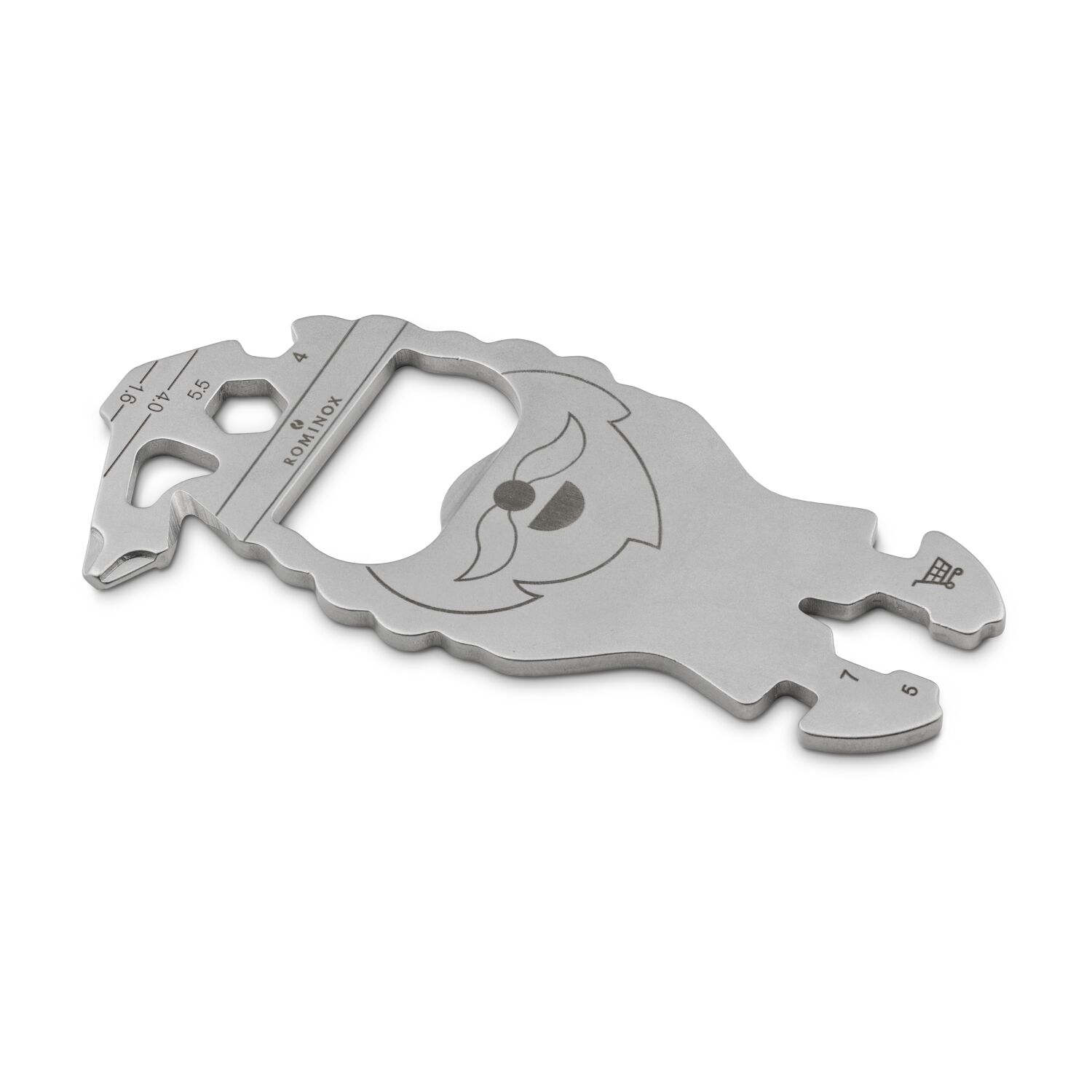 Multifunktionaler Schlüsselanhänger mit 15 Funktionen: Edelstahl Multitool inkl. Funktionsbeschreibung