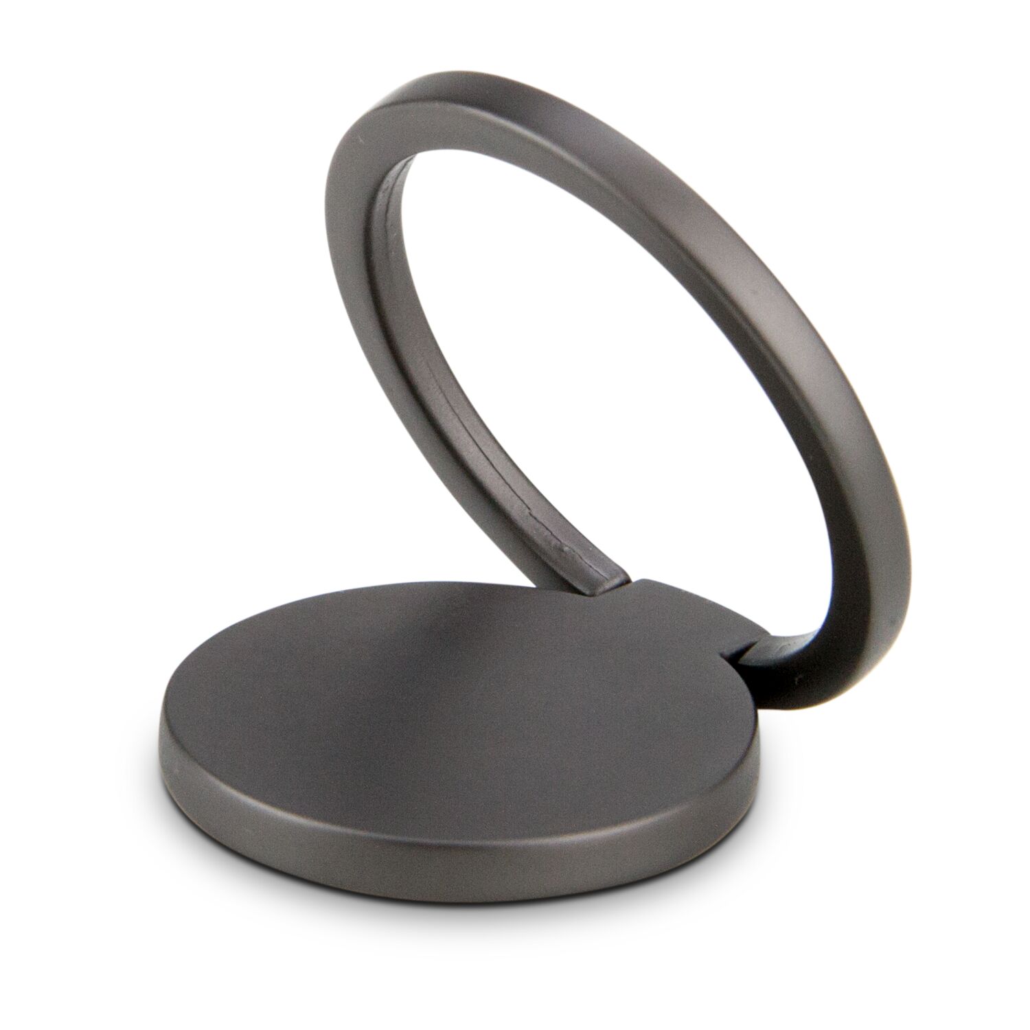 3in1 Handy Ring: Fingerhalterung, Ständer für Smartphones, Aufsatz für magnetische Autohalterung dank Metallkern (Metall)