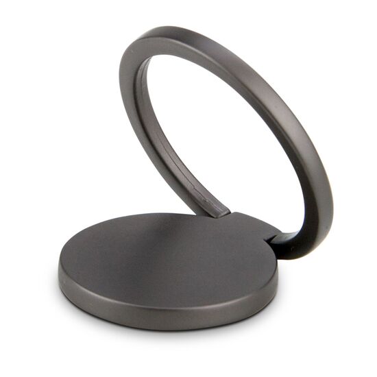 3in1 Handy Ring: Fingerhalterung, Ständer für Smartphones, Aufsatz für magnetische Autohalterung dank Metallkern (Metall)