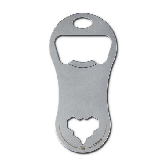 Multifunktionaler Einkaufswagenlöser für den Schlüsselbund mit 8 Funktionen: Edelstahl Multitool inkl. Funktionsbeschreibung