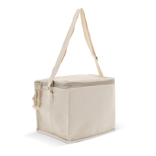 Kühltasche mit einer Ausssenhülle aus Baumwolle 22x18x18cm