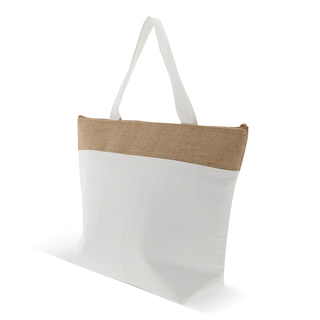 Strand-Kühltasche Baumwolle/Jute 42x10x30cm