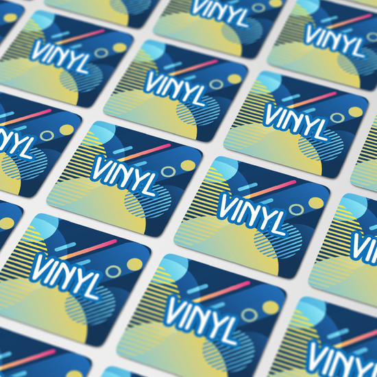 Vinyl Sticker Quadrat 20x20mm