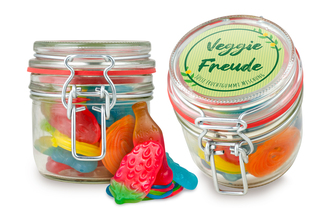 Bügelglas S Veggie Freude