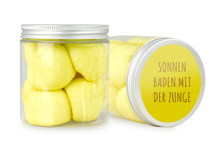 Naschdose S gelber Süßigkeiten Mix