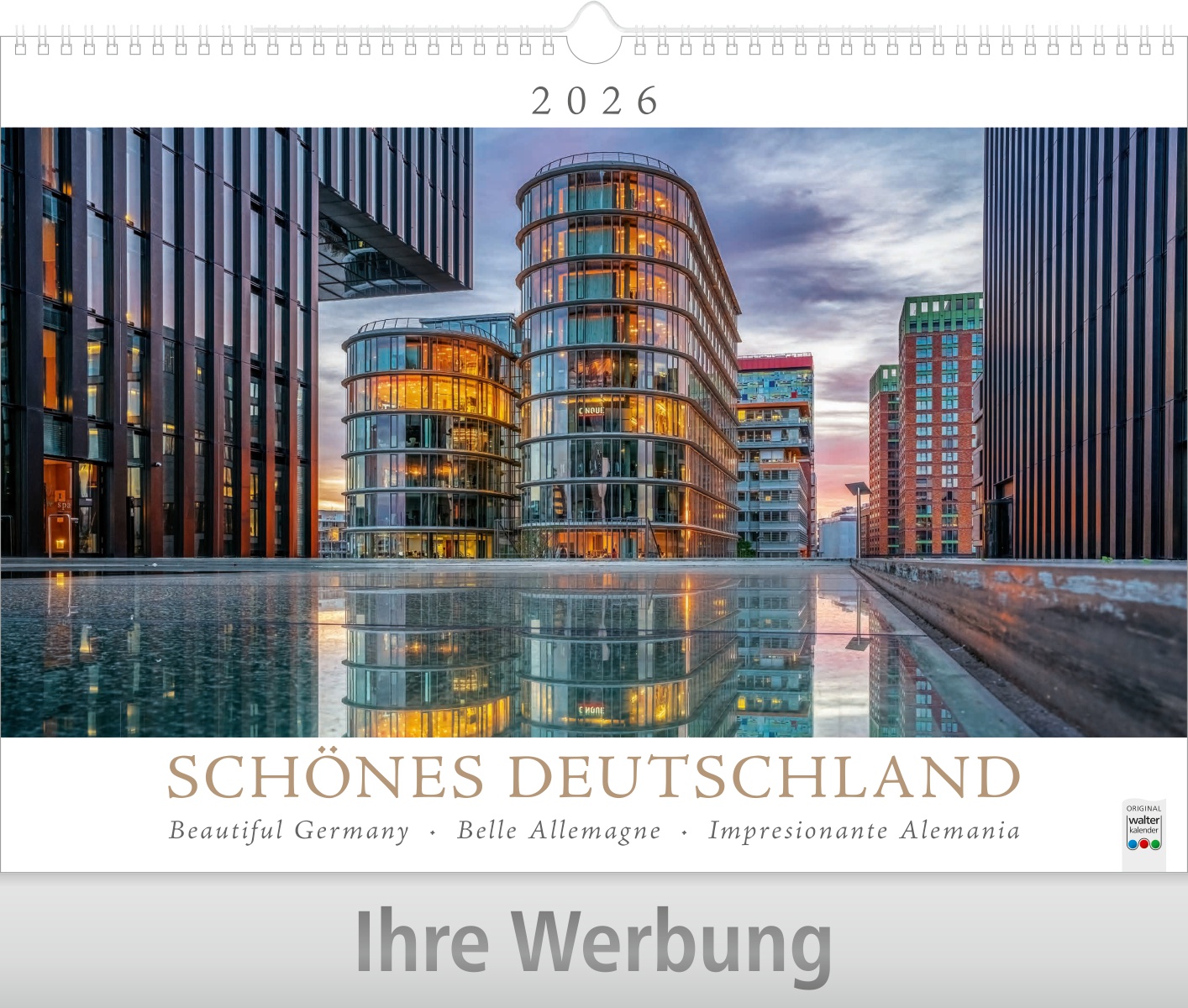 Schönes Deutschland - Große Wandkalender mit Wire-O-Bindung