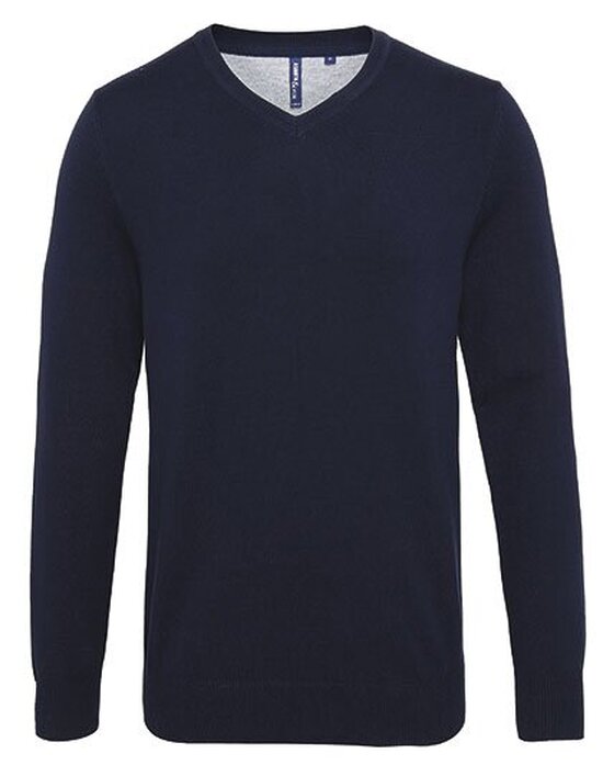 AQ042 Asquith & Fox Men´s Cotton Blend V Neck Sweater