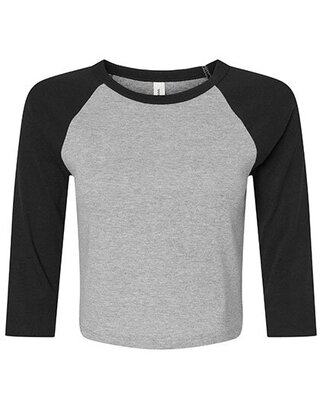 BL1200 Bella Women´s Micro Rib 3/4 Raglan Baby Tee