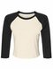 BL1200 Bella Women´s Micro Rib 3/4 Raglan Baby Tee