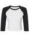 BL1200 Bella Women´s Micro Rib 3/4 Raglan Baby Tee
