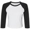 BL1200 Bella Women´s Micro Rib 3/4 Raglan Baby Tee