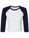 BL1200 Bella Women´s Micro Rib 3/4 Raglan Baby Tee