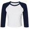 BL1200 Bella Women´s Micro Rib 3/4 Raglan Baby Tee