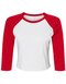 BL1200 Bella Women´s Micro Rib 3/4 Raglan Baby Tee