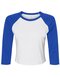 BL1200 Bella Women´s Micro Rib 3/4 Raglan Baby Tee