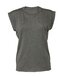 Women`s Flowy Muscle Tee with Rolled Cuff