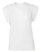 Women`s Flowy Muscle Tee with Rolled Cuff
