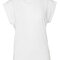 Women`s Flowy Muscle Tee with Rolled Cuff