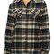 Women`s Woven Plaid Flannel Shirt